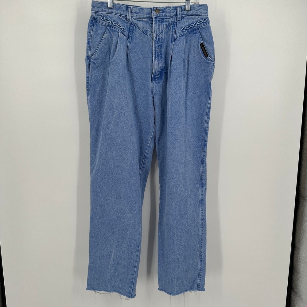 Rocky Mountain Womens Vintage Western Pleated High Rise Jeans Size 15/16 90s USA